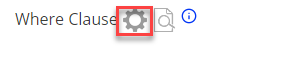 The Where Clause Builder icon. 